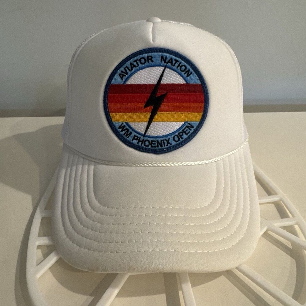 Aviator Nation Waste Management Phoenix Open Trucker Mesh Snapback Hat RARE